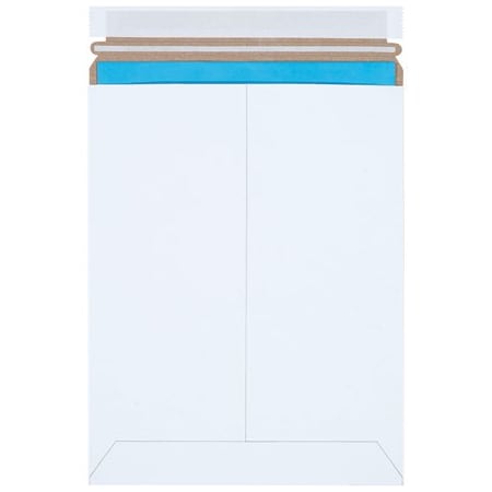 Bsc Preferred 9 x 11-1/2'' White Self-Seal Stayflats Plus Mailers, 100PK BUY00029021